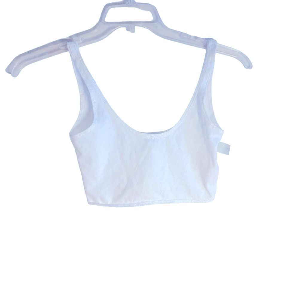 Topshop  White Crop Top Petite Size 2 NWT